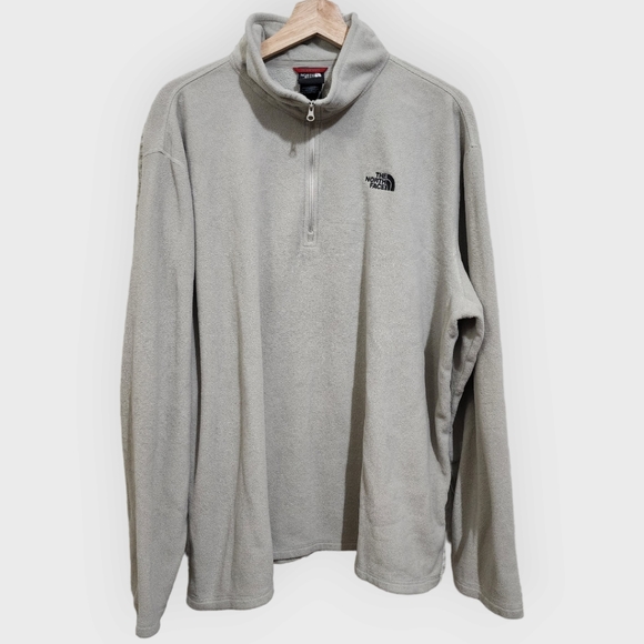 The North Face Other - The North Face Men's Fleece Gray 1/4 Zip Pullover Sweater Size XXL
